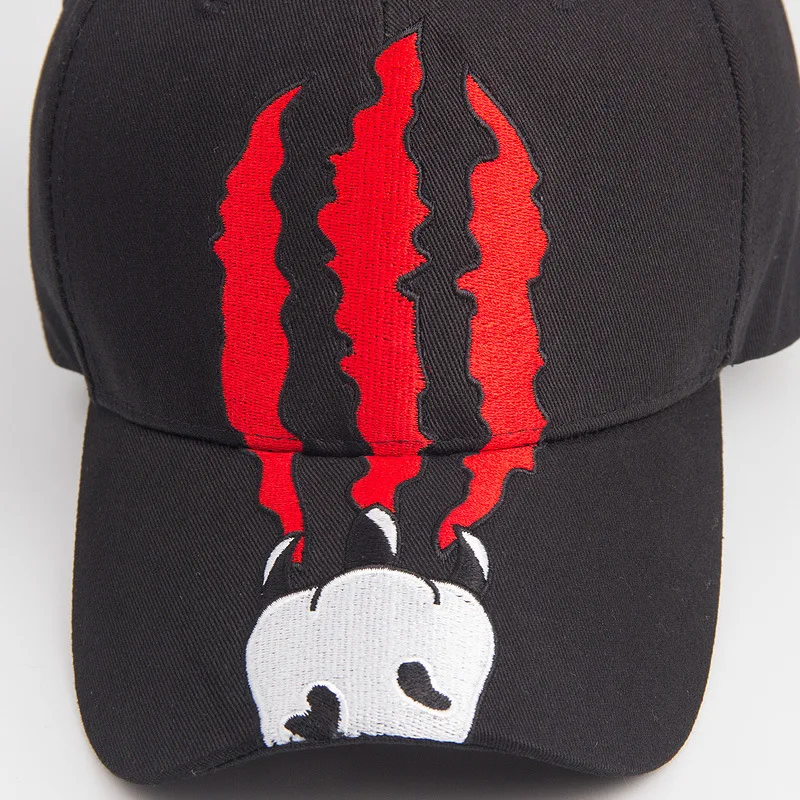 Новая вышитая Волчья лапа индивидуальная бейсбольная кепка для мужчин и женщин