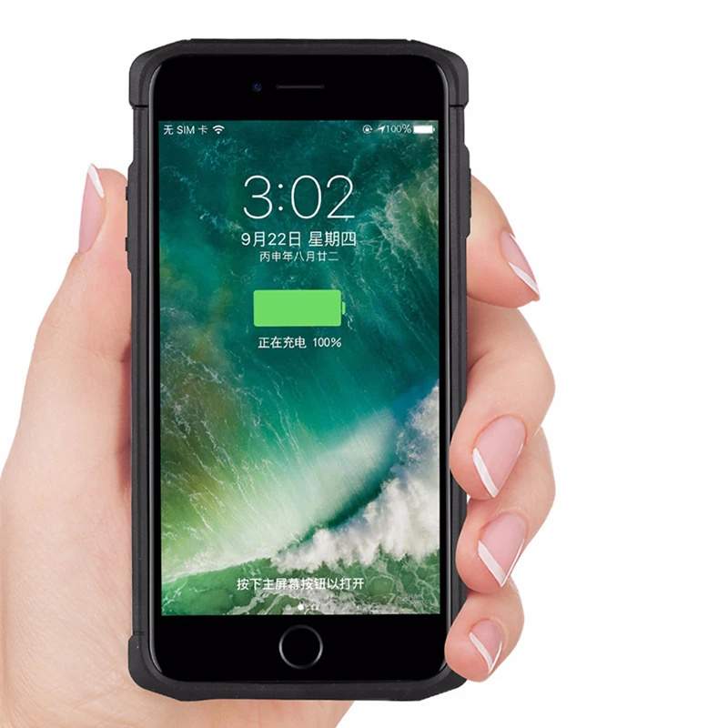 5000 мАч зарядное устройство чехол s для iPhone 6 6s 7 8 Plus внешний аккумулятор зарядный чехол 4000 мАч для iPhone 7 8 6 6s Plus чехол питания