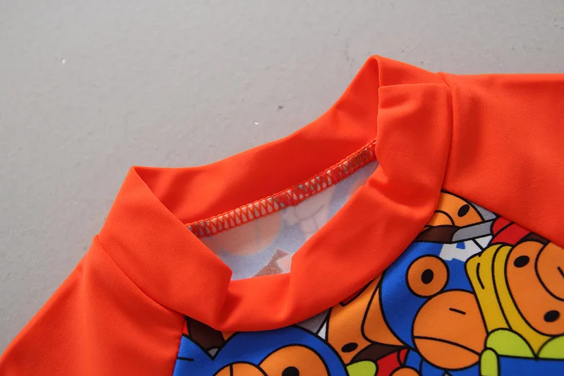Swimsuit For Boys Summer Two-Pieces Beach Bathing Suit With Cap Cute Cartoon Monkey pattern Kids seaside Swimwear | Спорт и