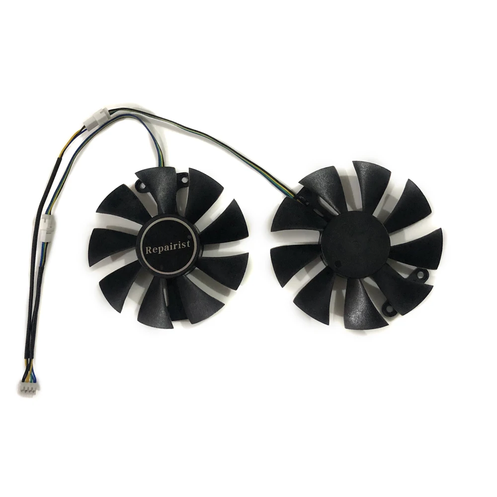 2 шт./компл. Geforce GTX950 GTX960 GPU Графика карты Cooler VGA вентилятор для Zotac GTX 950/960 AMP