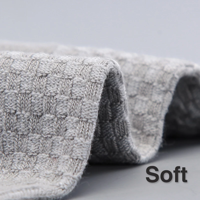 New casual business men's bamboo fiber socks antibacterial deodorant breathable long 5 pairs / many | Мужская одежда