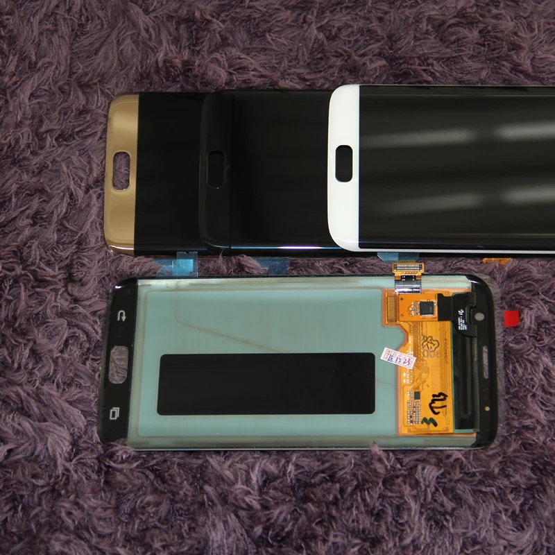 Для SAMSUNG S7 edge G935 G935F ЖК экран дигитайзер сборка супер AMOLED для Galaxy s7 LCD|Экраны