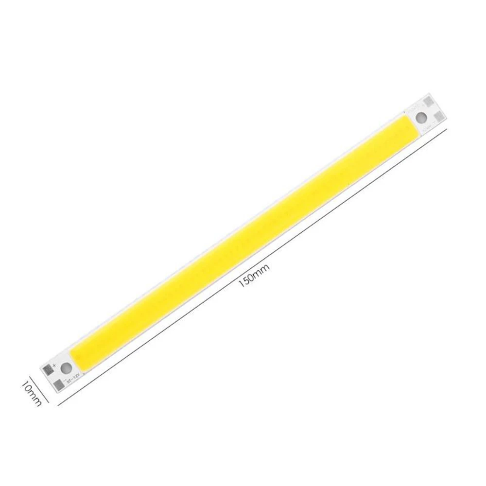 ARILUX 10 Вт DC12-14V теплый белый/белый COB светодиодный чип панель полосы лампы 1400LM светильник источник DIY 150x10mm