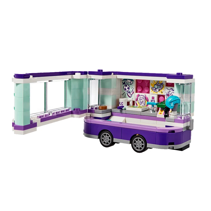 235 шт. Legoing Друзья серии Эммы Книги по искусству Stan Building block кирпич игрушки для