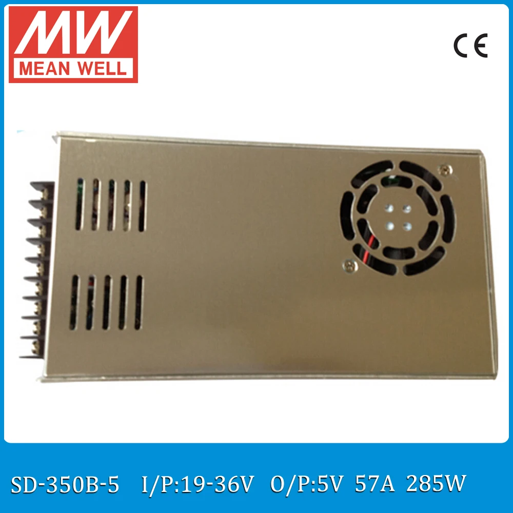 

Original MEAN WELL SD-350B-5 Single Output 285W 57A 5VDC Input 19~36VDC meanwell 5V dc/dc converter