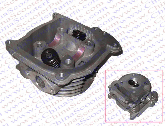Головка цилиндра GY6 80CC 47 мм в сборе с клапанами 139QMB Jonway Jmstar Baotian запчасти для