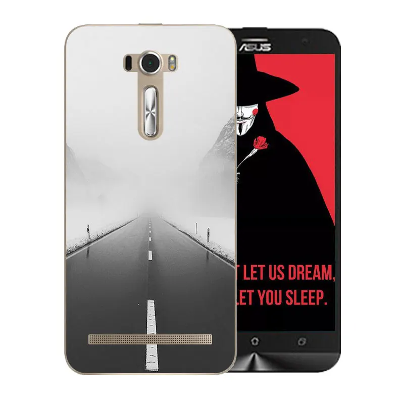 Мягкий ТПУ чехол для Asus ZenFone 2 Laser ZE550KL 5 дюймов Чехол гримаса шаблон Zenfone Ze551kl Z00LD |