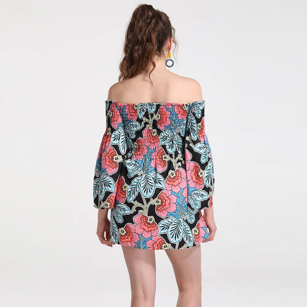 Ropa mujer 2019 летние vestidos verano женские платья Boho богемные африканские элементы с