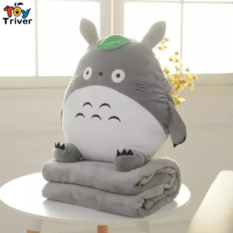 Милый мультяшный Тоторо Кот коралловый флис кондиционер диван офис ворс ТВ