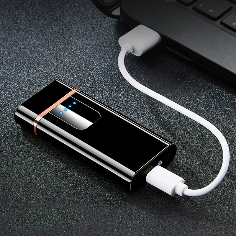 Плазменная Зажигалка для сигарет Usb двойная дуга электрическая зажигалка