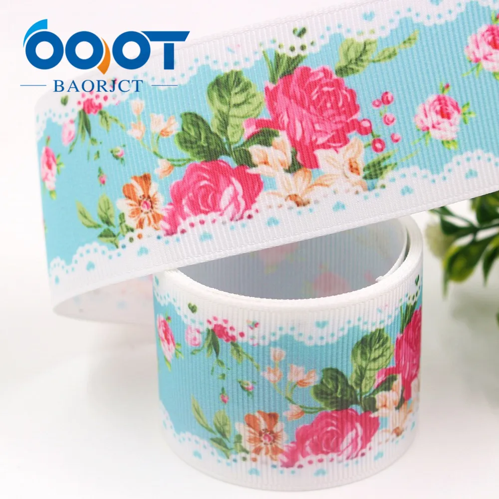 Термопечать OOOT BAORJCT ленты с принтом в виде героев мультфильмов 38 мм 10 ярдов рубчик