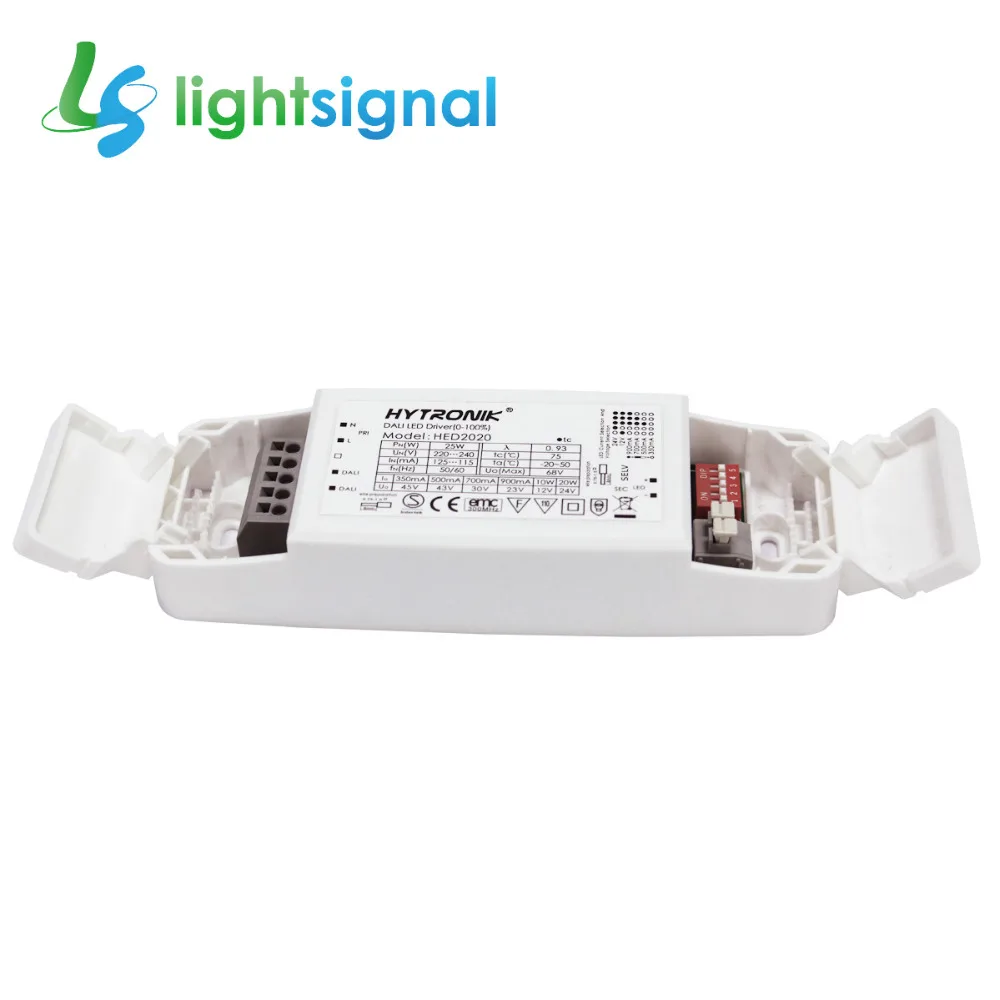 20 Вт 12В 24В DALI dimmable светодиодный драйвер Светодиодный источник питания с DIP