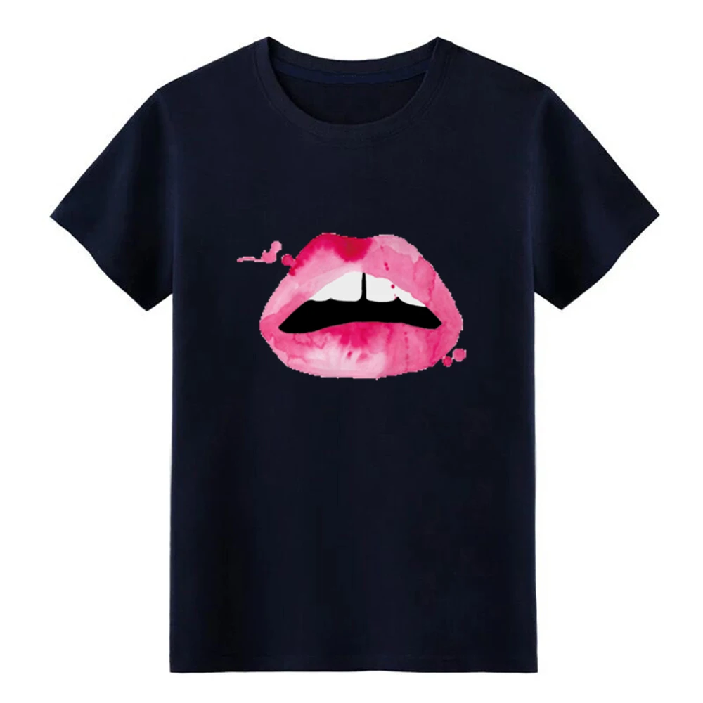 Men's Lips/Gap t shirt Printing tee Euro Size S-3xl Standard Anti-Wrinkle New Style summer slim Мужская одежда