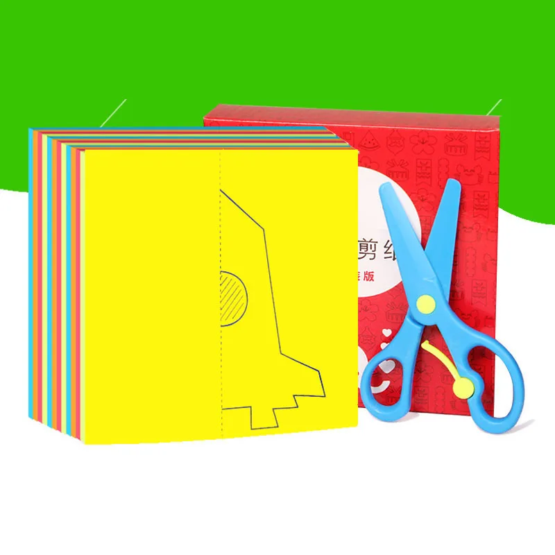 120pcs of one set 120 шт./компл. дети мультфильм цвет бумага складной и резка игрушечные лошадки для детей Kingergarden книги по искусству Craft DIY Развивающие - Цвет: 120pcs of one set