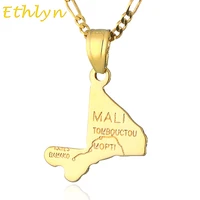 ethlyn top brand gold mali map pendant necklace for women men gold color mali country map jewelry pendant p34