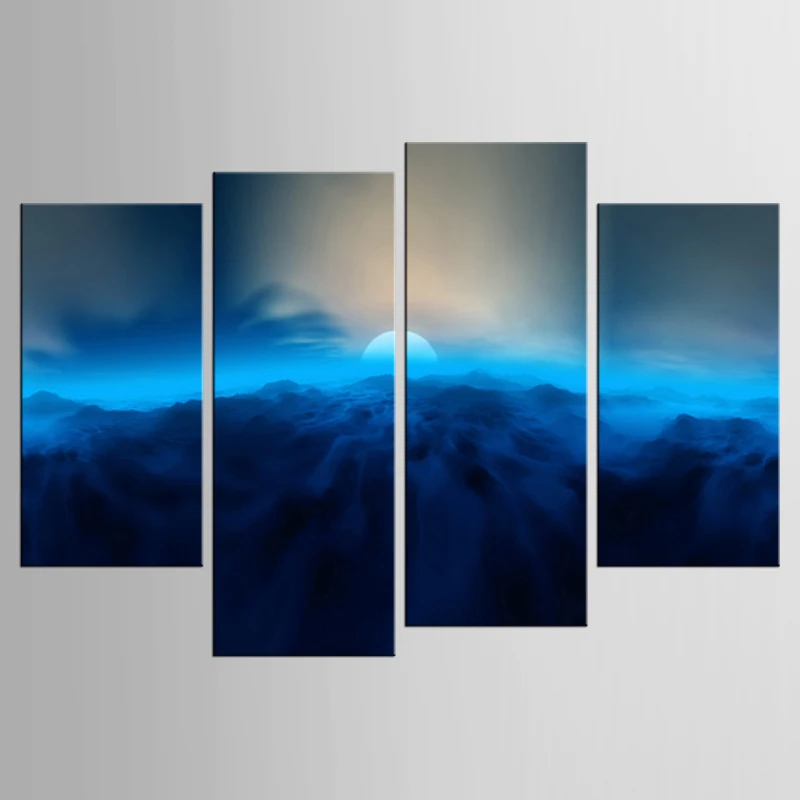 Настенная картина Blue sunrise для украшения стен декоративное украшение дома рисунок