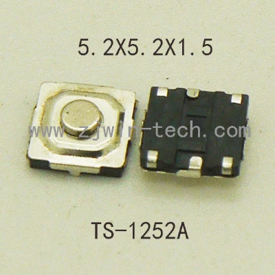 Металлический мгновенный Тактильный кнопочный переключатель 50 шт./лот 5 2x5 2x1 мм u