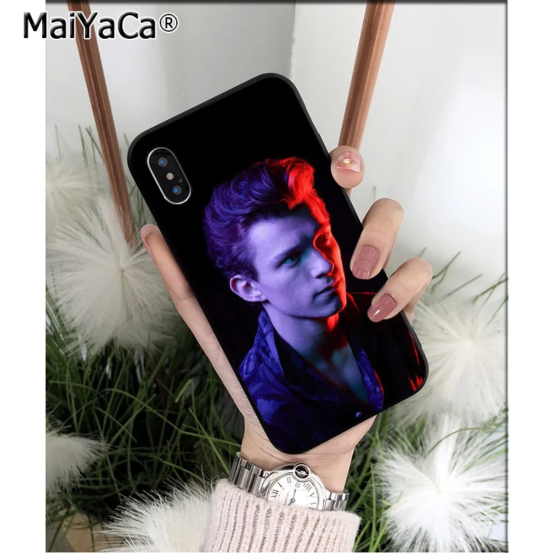 MaiYaCa Человек-паук том Холланд ТПУ Мягкие аксессуары для телефона чехол Apple iPhone 8 7 6