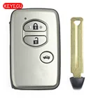 Умный пульт дистанционного управления Keyecu с 3 кнопками, чехол для Toyota Avalon Camry Highlander RAV4 2007 2008 2009 2010 2011
