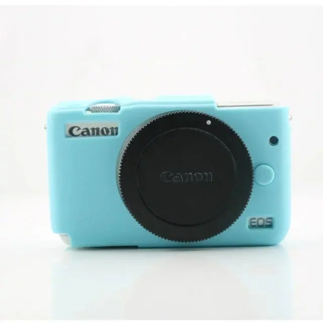 M10 Sky blue Силиконовый резиновый чехол для камеры, защитный чехол для камеры Canon EOS R M100 M6 M10 M50 - Цвет: M10 Sky blue