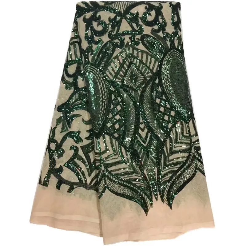 С блестками в африканском стиле Джордж Кружево Ткань Камни Индии Свадебные