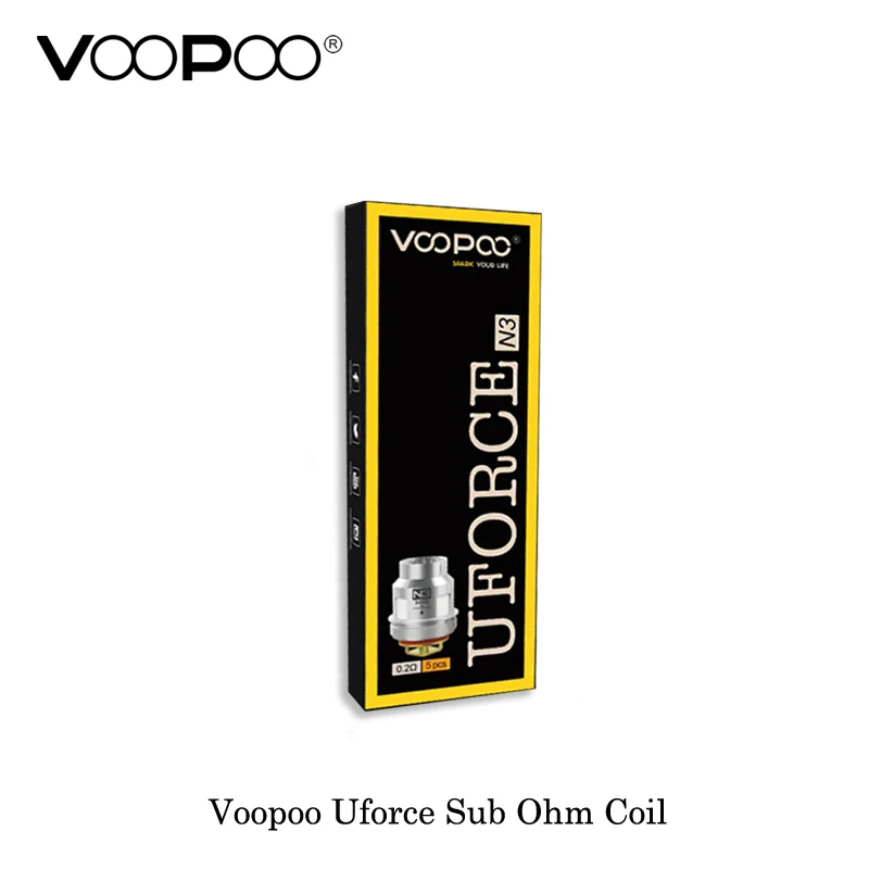 5 шт./лот) электронные сигареты Voopoo Uforce Sub Ом катушка U2 двойной/U4 Четырехместный/N1 одиночный сеточный/U8 Octuple/U6 секстучный сердечник