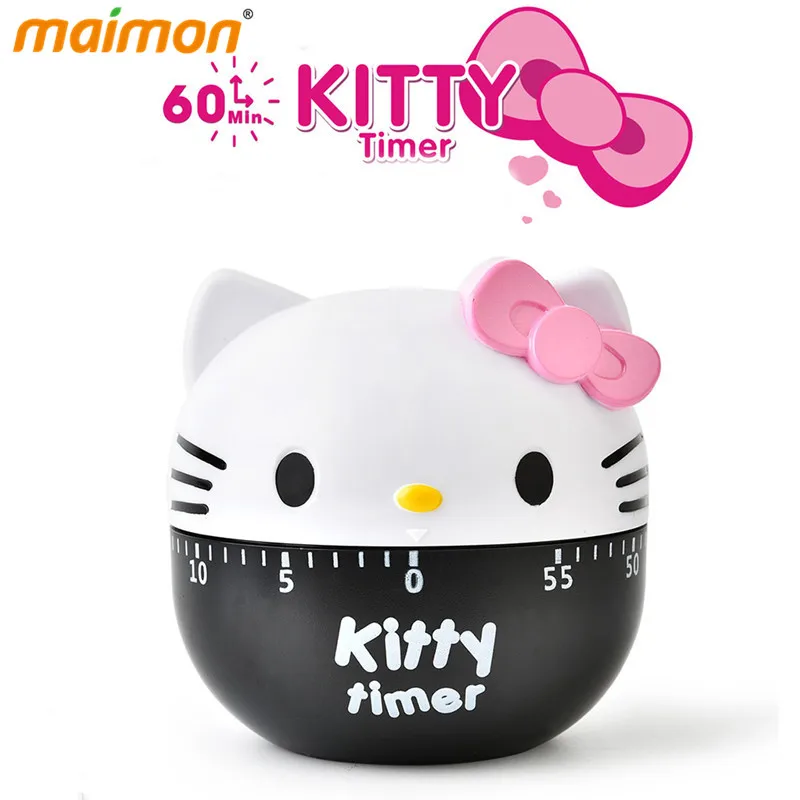Механический таймер Kawaii Kitty Cat для кухни кухонный будильник обратного отсчета яиц