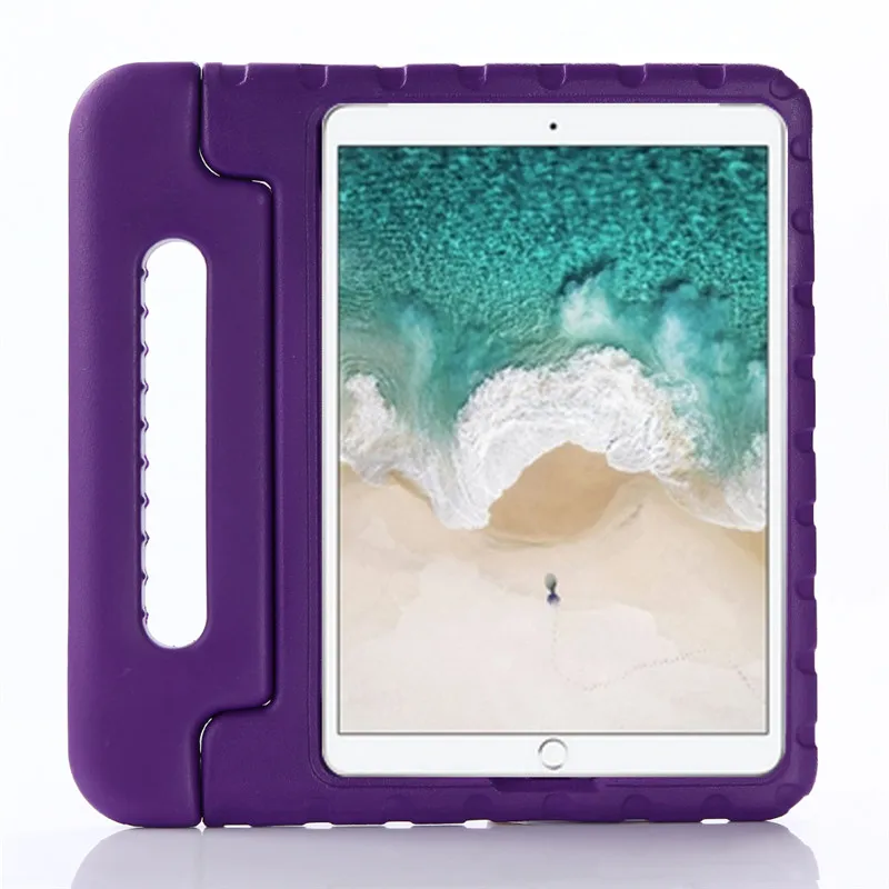 Фиолетовый Для Apple iPad Pro 10,5 EVA пены противоударный чехол для iPad Pro 10. " Funda Coque Дети Ручка Стенд защитный чехол - Цвет: Фиолетовый