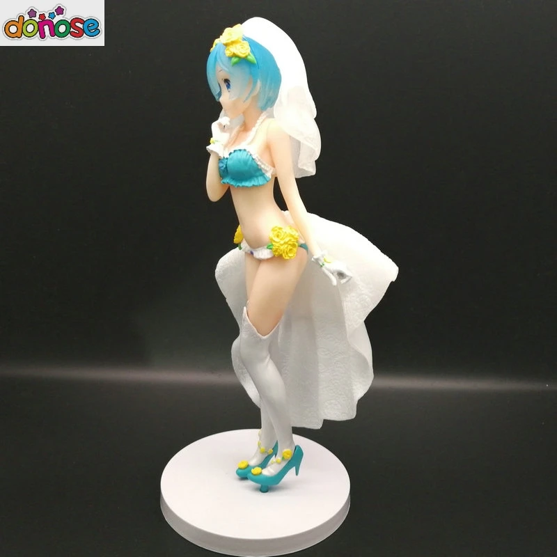 Аниме Re: Zero начало жизни в другом мире EXQ Rem девушка Рисунок свадебное платье ПВХ