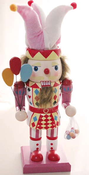 30 см ультра жир Алиса в виде кролика и клоун деревянный Щелкунчик рождественские