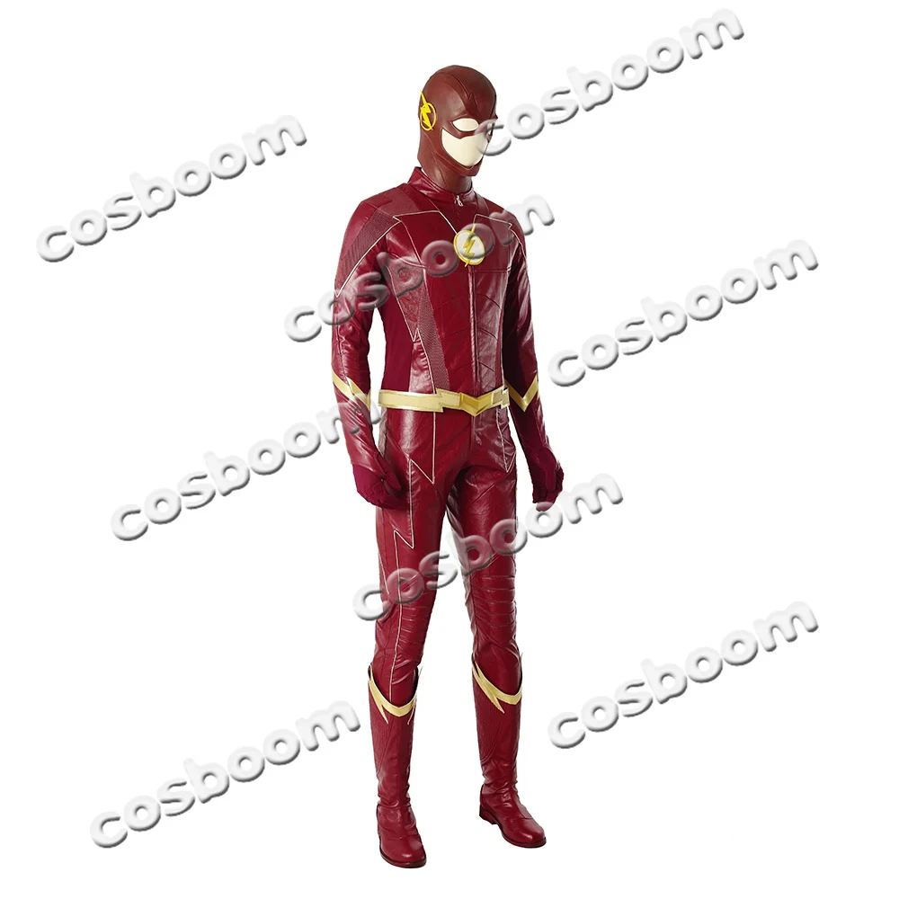 Костюм COSBOOM The Flash 4 сезона мужской костюм для взрослых супергероя на Хэллоуин