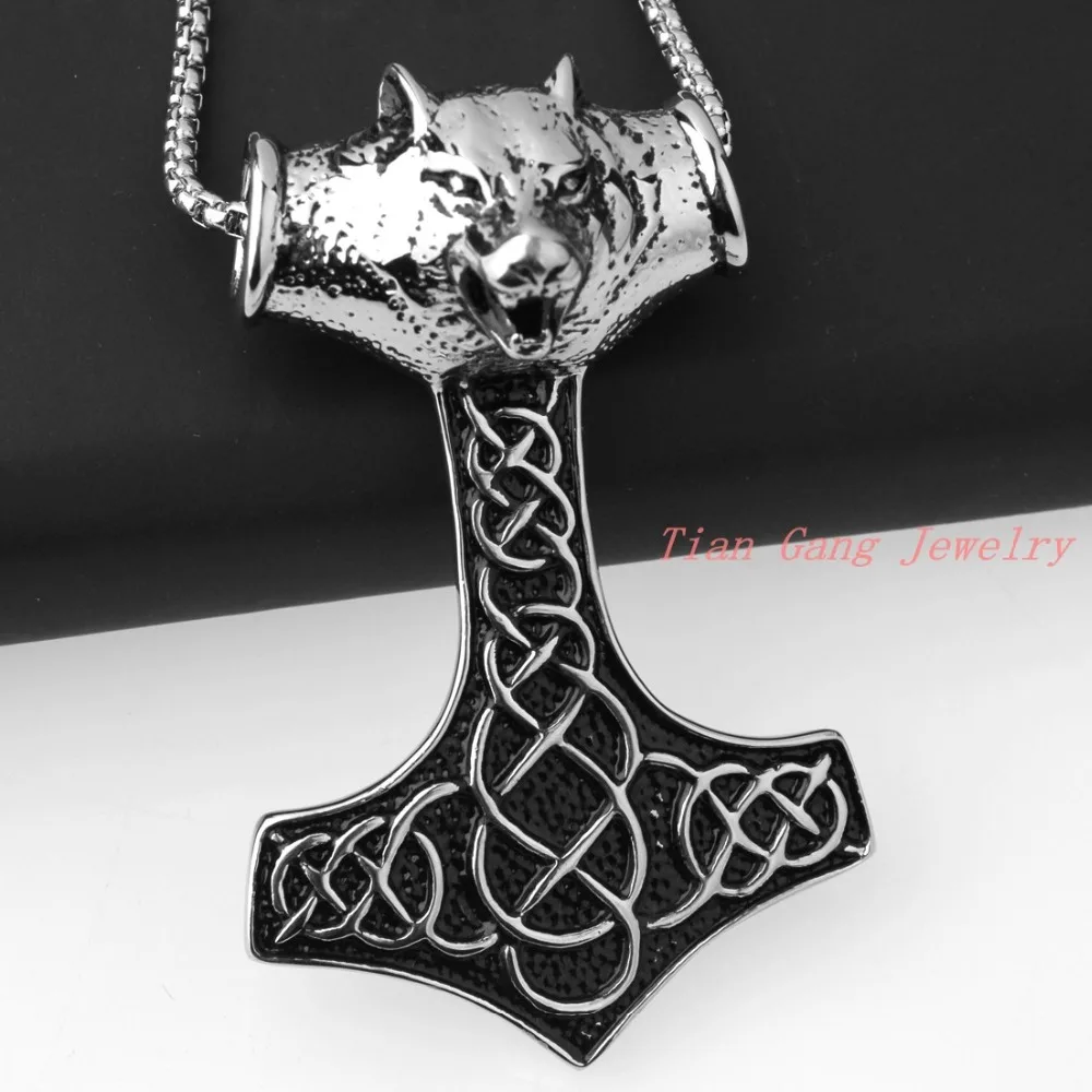 Очаровательные мужские Молот Тора амулет викинга Mjolnir трендовая подвеска в форме