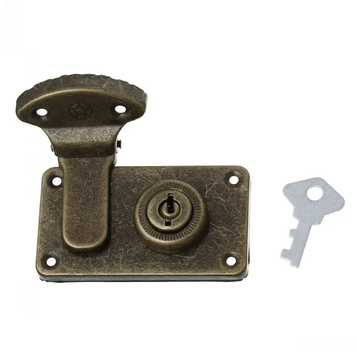 Замки для ювелирных коробок защелку с ключом античная бронза - Цена: 468,63 руб.