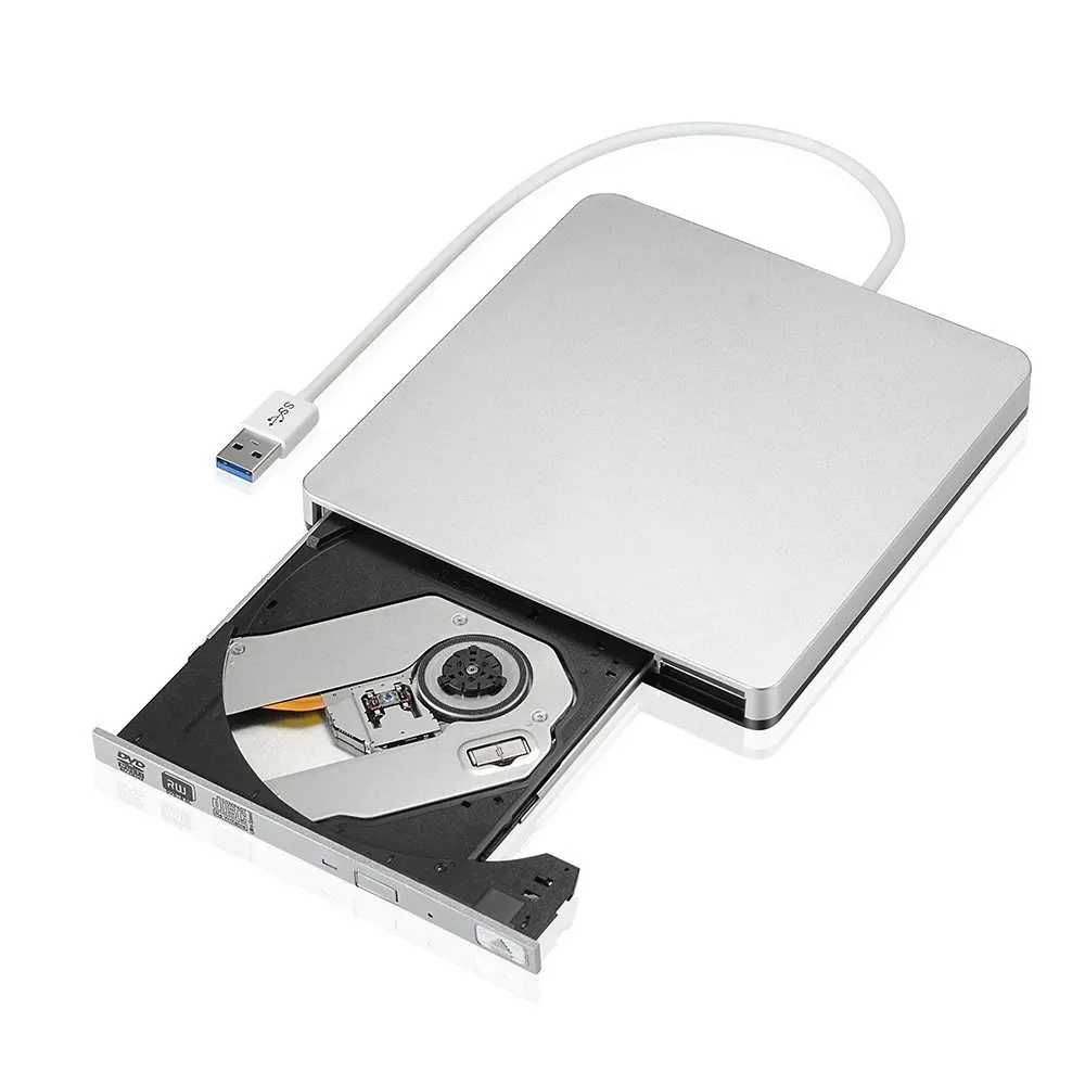 Внешний тонкий USB 3 0 DVD горелка DVD-RW VCD CD RW привод горелки Привод супердрайв