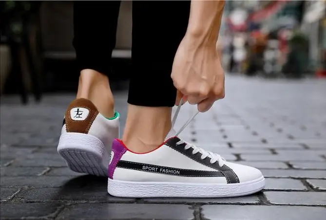 Мужские парусиновые кроссовки tenis masculino adulto Белые Повседневные с ультравысокой