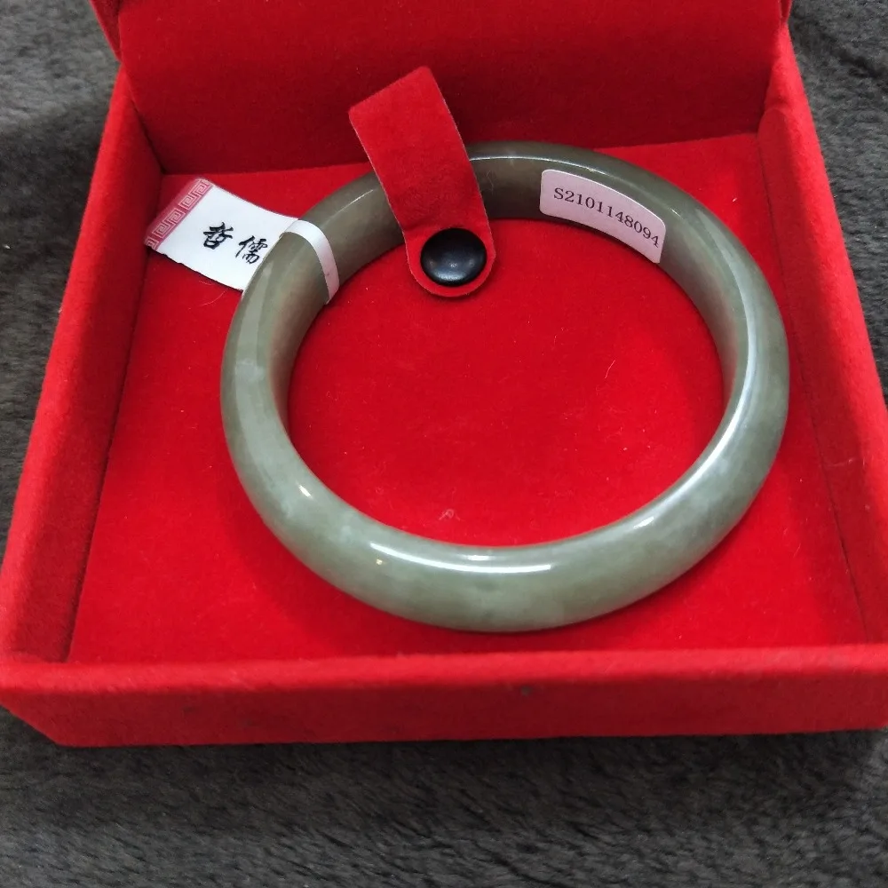 

Zheru Jewelry Natural Jadeite Bracelet Natural Cyan 54-62mm Female Princess Bracelet A Certificate of Class A