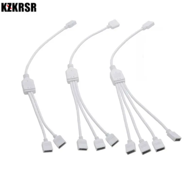 4 Pin/5 Pin 1 к 2 3 гнездовой разветвитель Соединительный Кабель адаптер для SMD 5050 3528