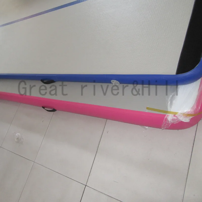 Гимнастический мат Great river hill надувной воздушный трек водонепроницаемый синий 10 м