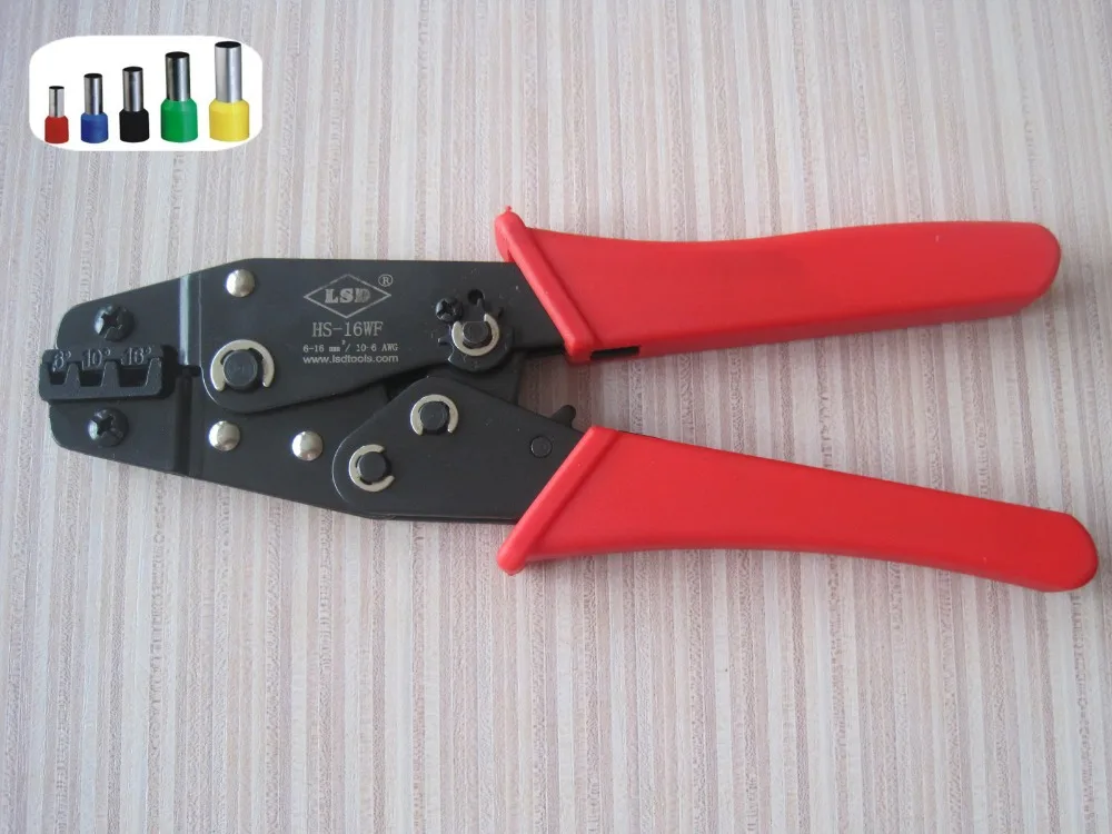 Изолированные бутлейс Наконечники Обжимные Инструменты 6 16мм2 HS 16WF|tool side|tool airferrules