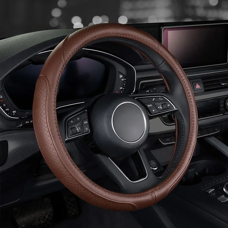 Модные автомобильные кожаные чехлы на руль аксессуары для bmw e36 e38 e39 e46 e60 e70 e82 e84 x1