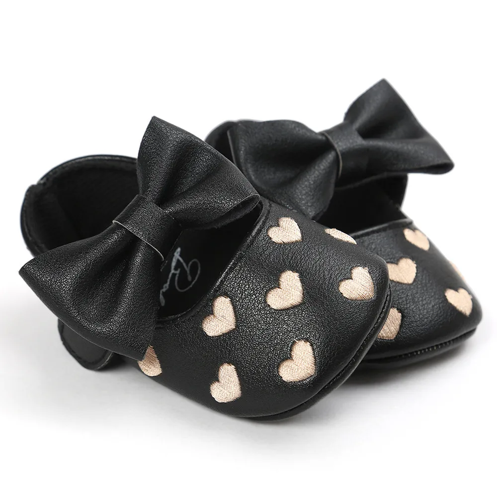 Детская обувь для младенцев Кожаные кроссовки с кисточками и бантом девочек