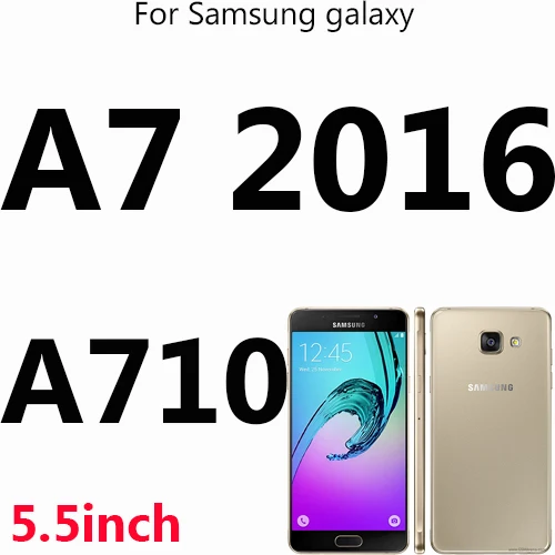 For Samsung A7 2016 Роскошный кожаный чехол для телефона с откидной крышкой для samsung Galaxy A50 A40 A30 A10 A6S A8S A8 A7 A6 A5 плюс подставка для картs чехол - Цвет: For Samsung A7 2016
