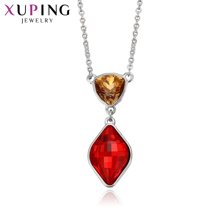 Xuping, модная подвеска, Роскошные Кристаллы от Swarovski, подвеска в виде капли воды, ожерелья для женщин, подарки на день Святого Валентина, 43461