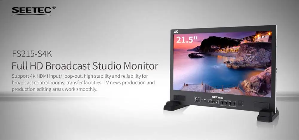 SEETEC FS215-S4K 21,5 Дюймов 3G-SDI 4 K HDMI радиовещательная студия монитор IPS Full HD 1920x1080