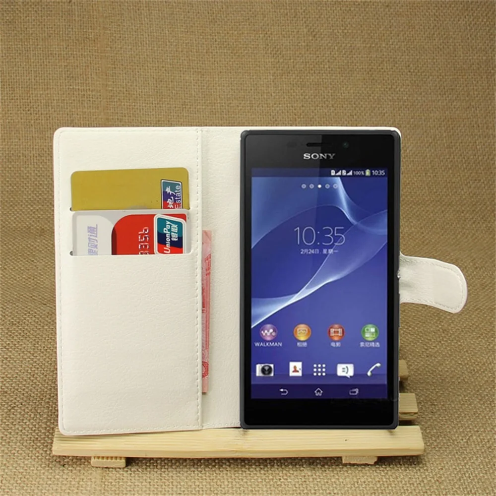 Чехол Cyboris для Sony Xperia M2 S50h /M2 Dual D2302 /Xperia Aqua D2403 D2406 откидной чехол кожаный с