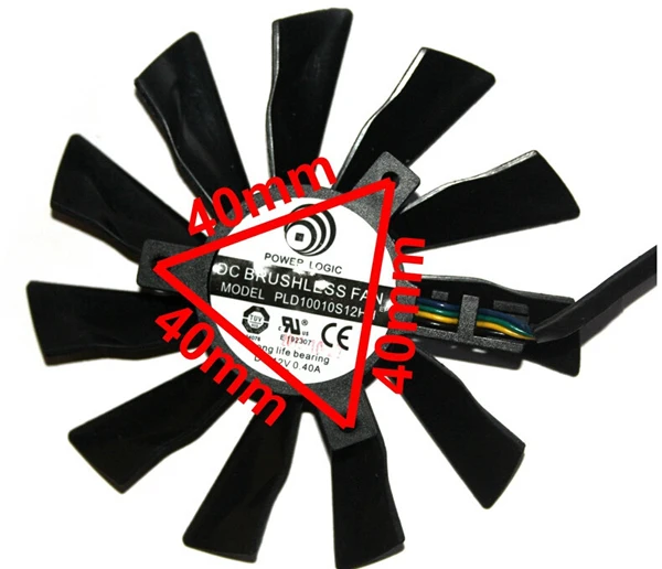 Кулер для видеокарты MSI R9 290X 280X 270X 260X запасной вентилятор PLD10010S12HH PLD10010B12HH 95 мм 4