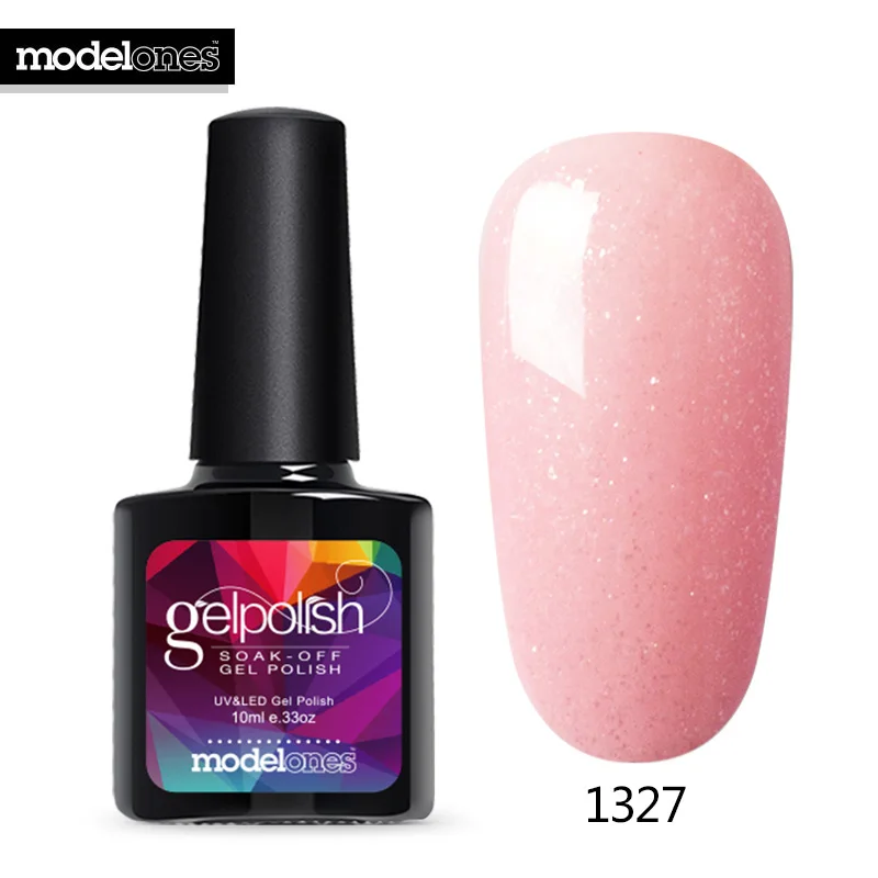 1327 Modelones Salon Nail Art УФ-гель для ногтей Набор для французского маникюра гель лак для ногтей впитываемый светодиодный гель-краска для ногтей 10 мл цветной гель - Цвет: 1327