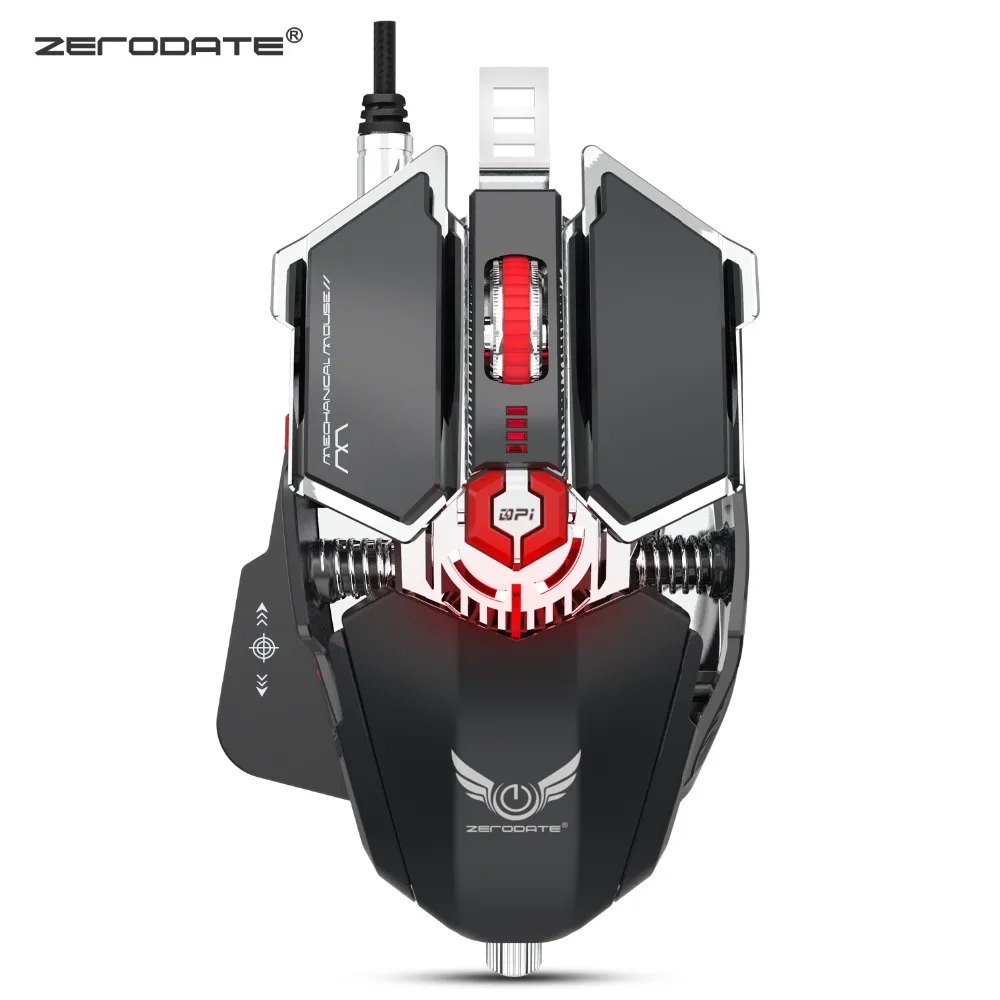 Zerodate LD-MS500 машины игры Мышь десять ключевых макропрограммирование PUBG автоматический пресс пистолет электрическая мышь Регулируемый 4000