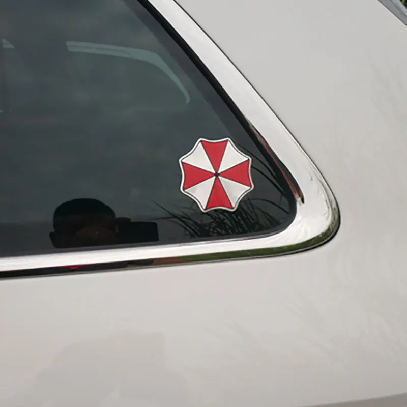 SUKO 3D Resident Evil Umbrella Corporation Стикеры Алюминий Сплав Надписи эмблемы для украшения