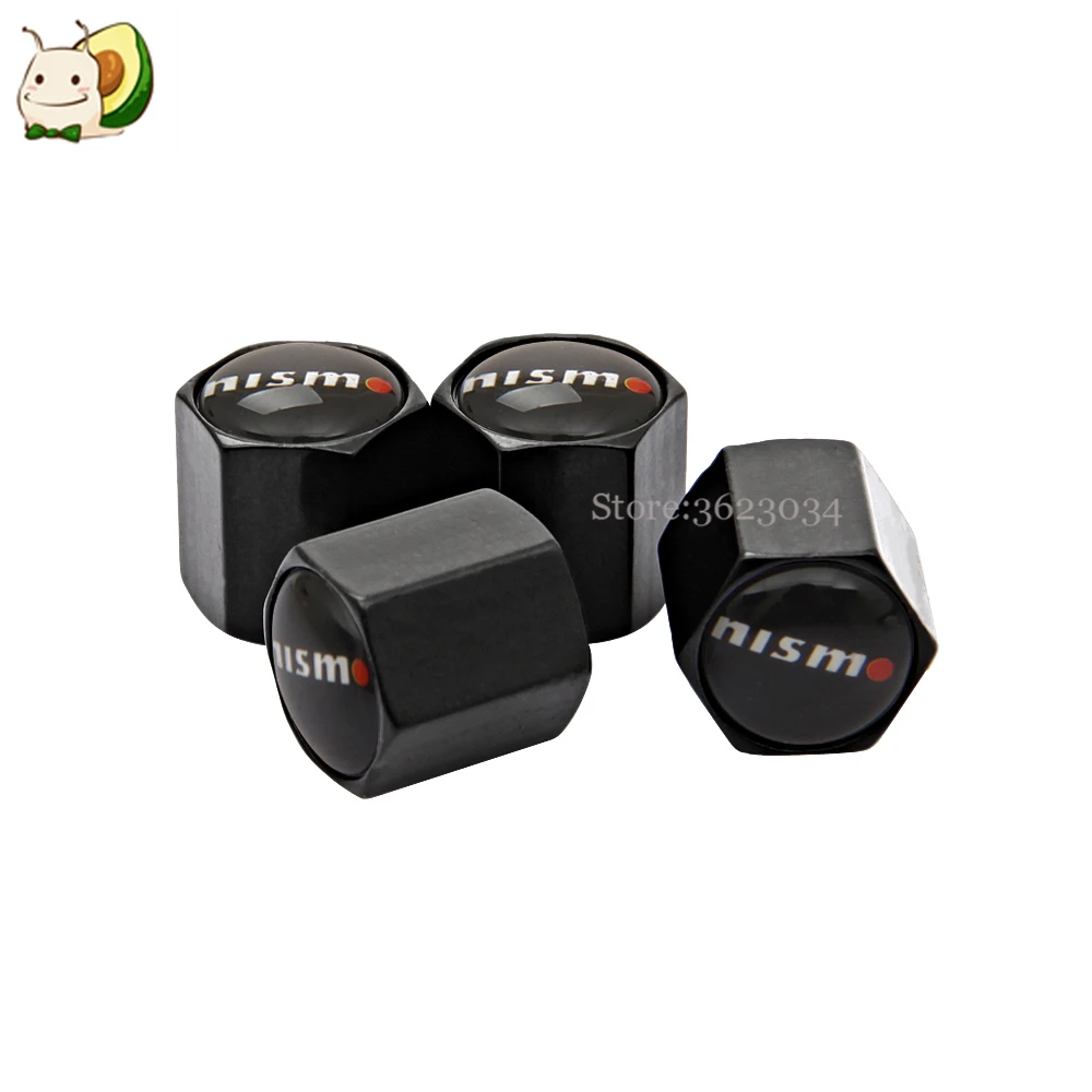 Крышки клапанов шин воздушный колпачок стержня Прочный логотип NISMO для Nissan Qashqai